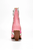 Taylor Bota Vaquera Flamas Rosa