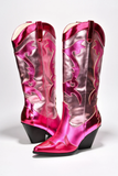 Kenia Bota Vaquera Rosa